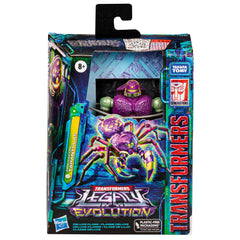 Transformers Predacon Tarantulas transformation action, Evo-Fusion conversion shown.