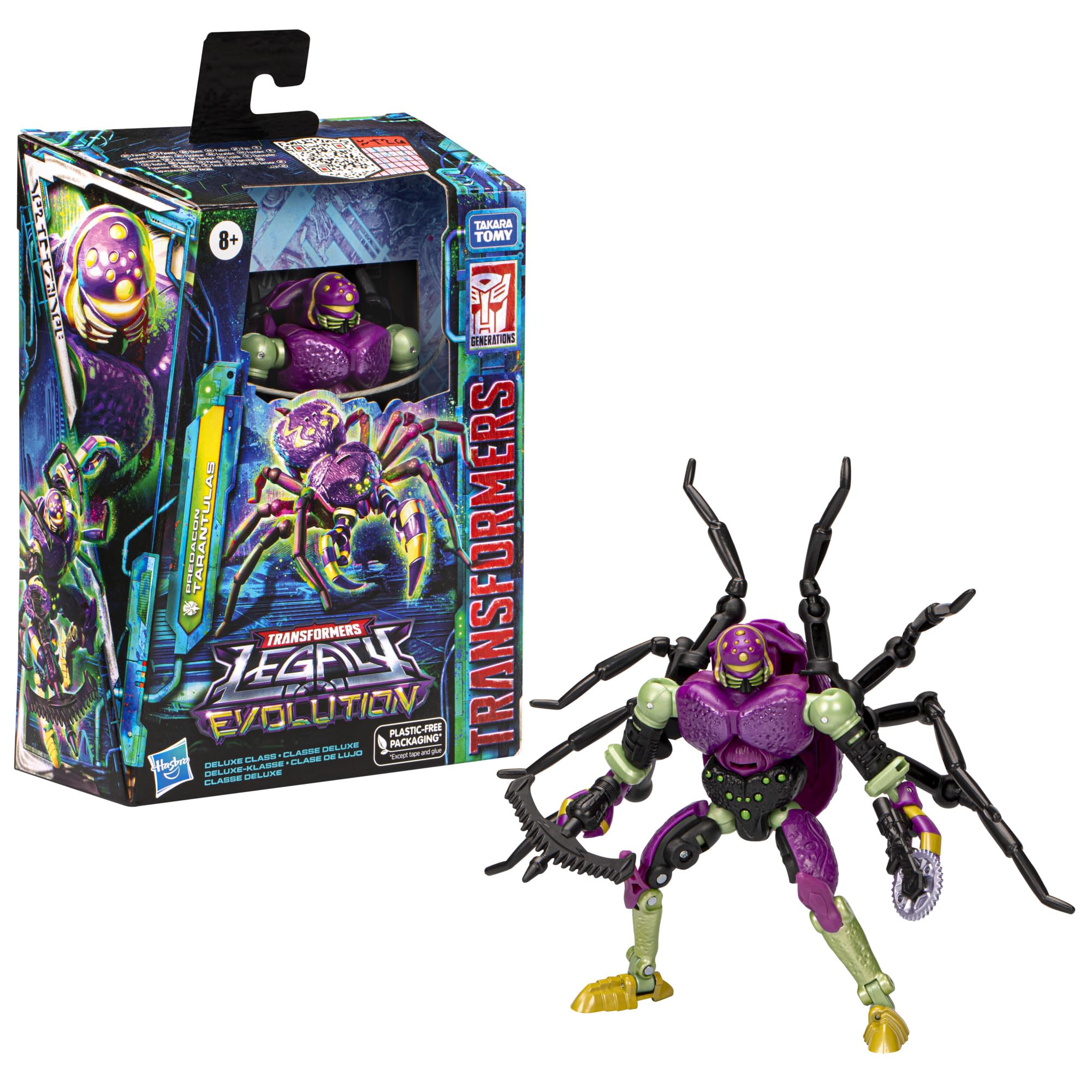 Transformers Predacon Tarantulas with weapon accessory, ready for action.