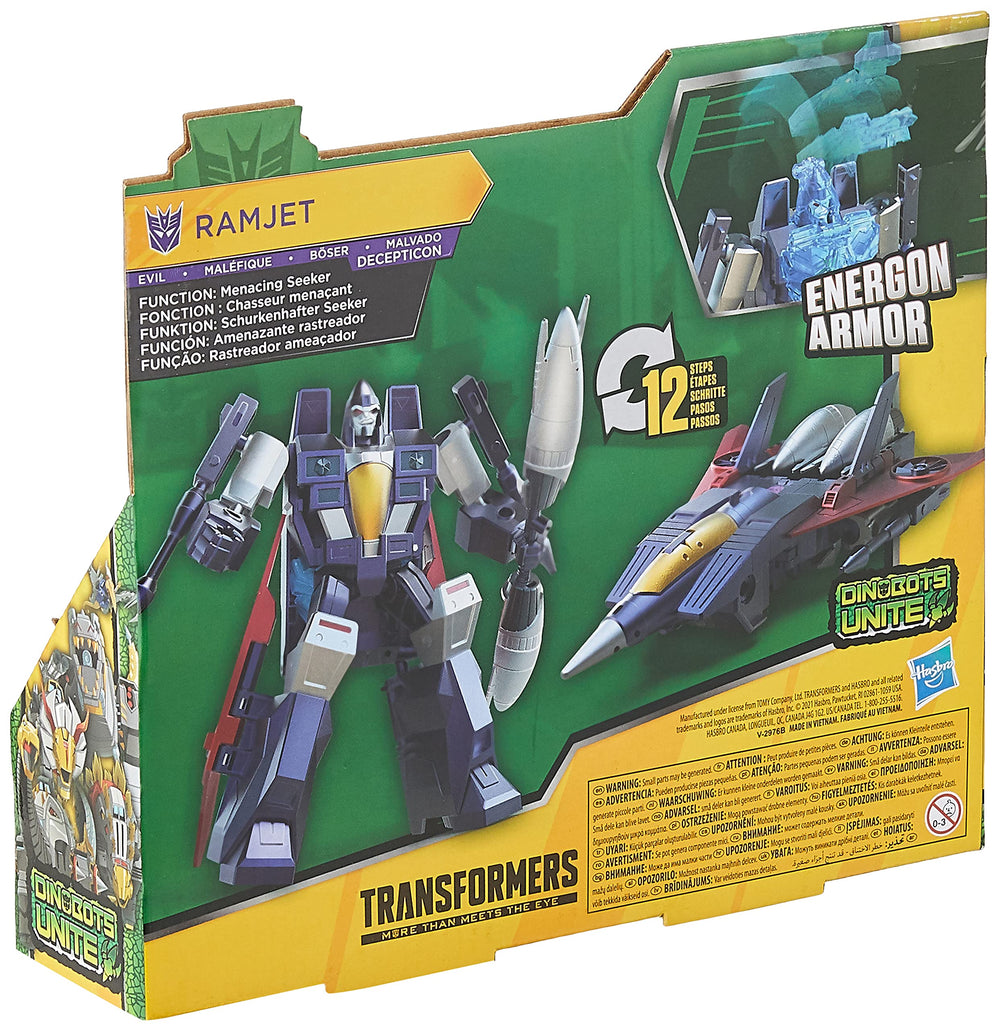 Transformers Ramjet action figure in Energon armor for a bold look in battles.