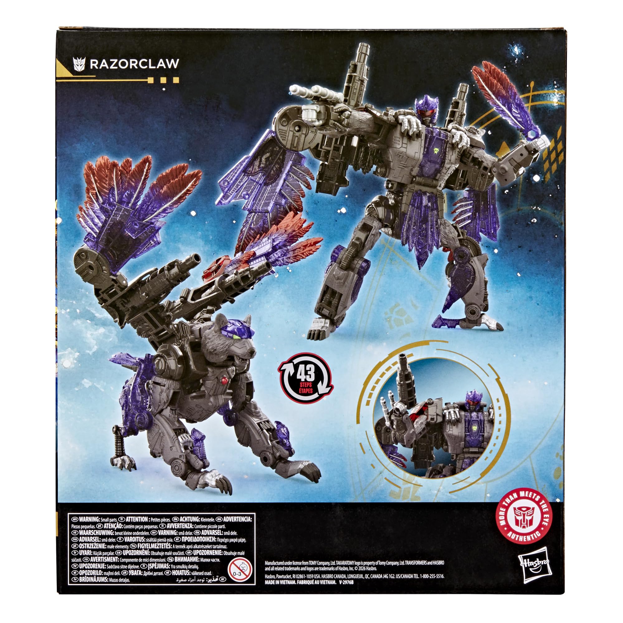 Transformers Razorclaw articulation enables poseable display and collection