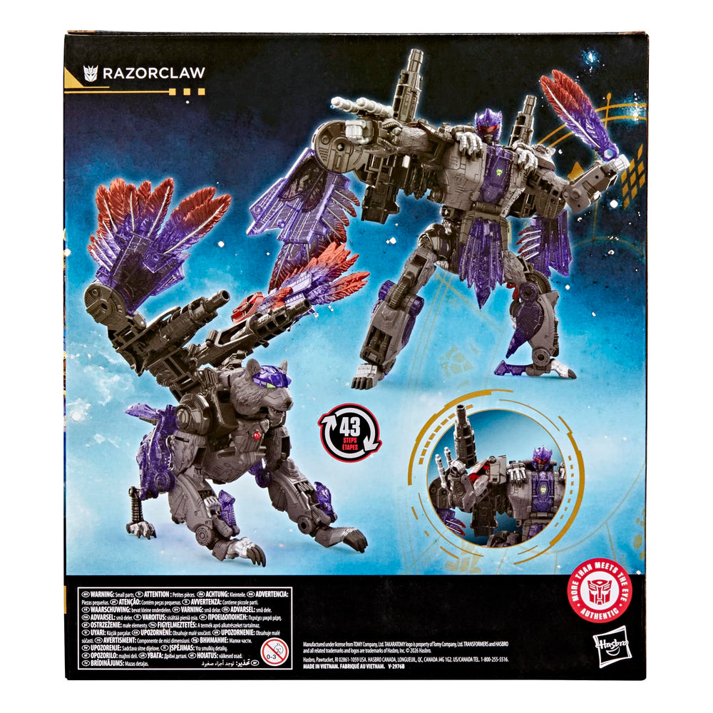 Transformers Razorclaw articulation enables poseable display and collection