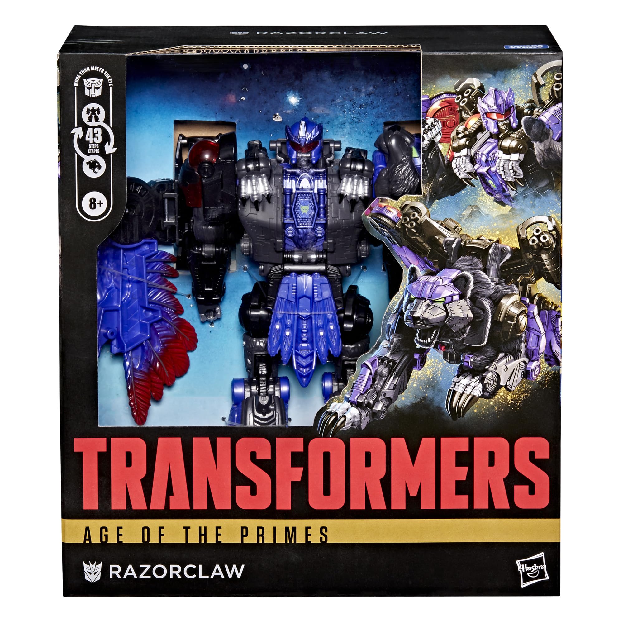 Transformers Razorclaw removable arm blaster enhances posing options