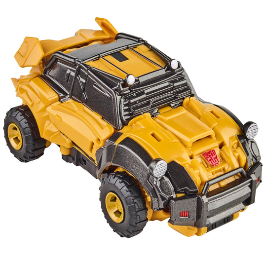 Transformers Reactivate Bumblebee converting to dune buggy mode for dynamic play scenarios