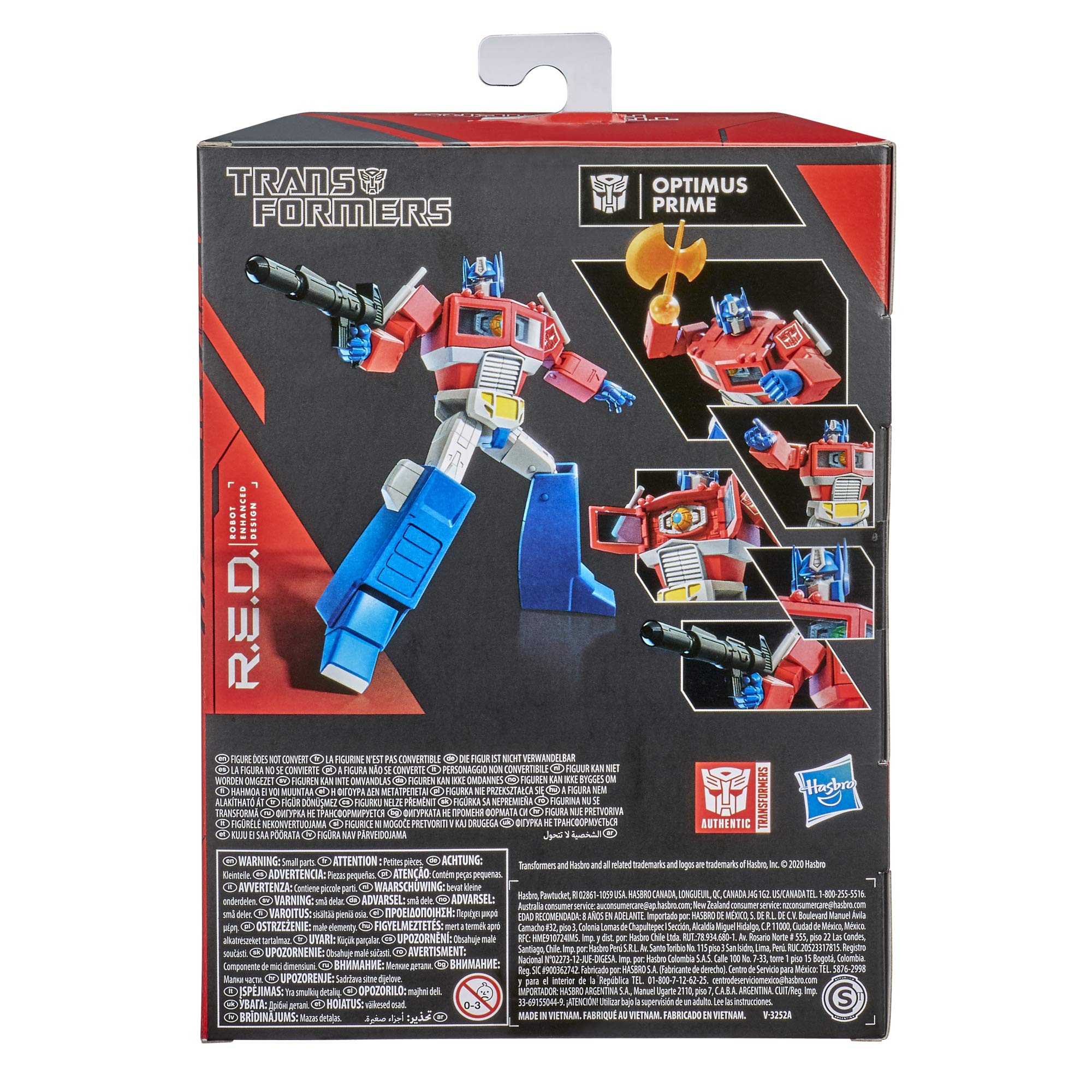 Transformers R.E.D. Optimus Prime ion blaster accessory for action moments