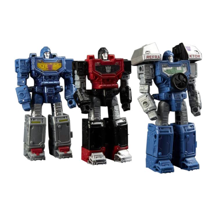 Transformers Refraktor 3-pack figures front view for display and play
