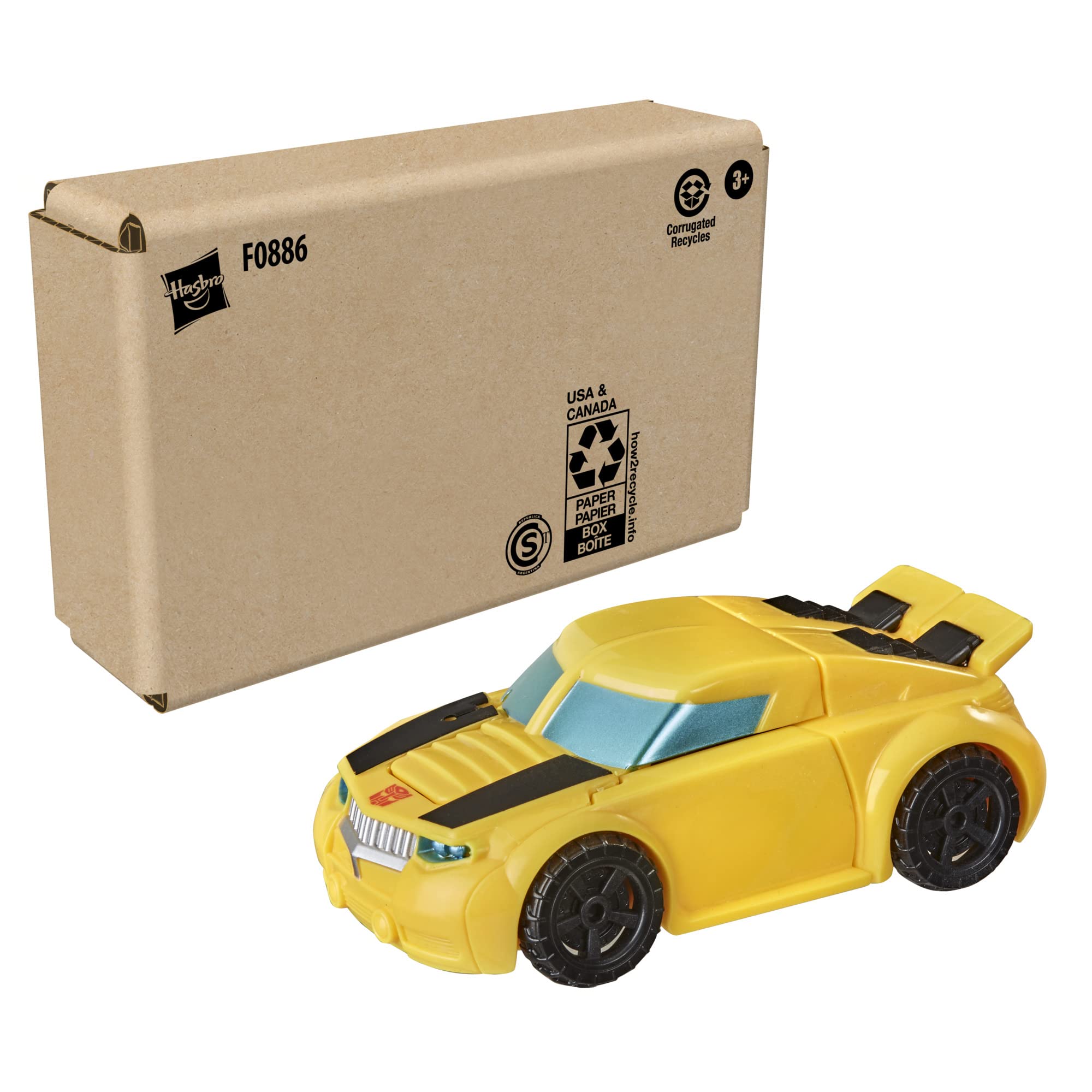 Transformers Rescue Bots Academy Bumblebee easy-to-do conversion shown