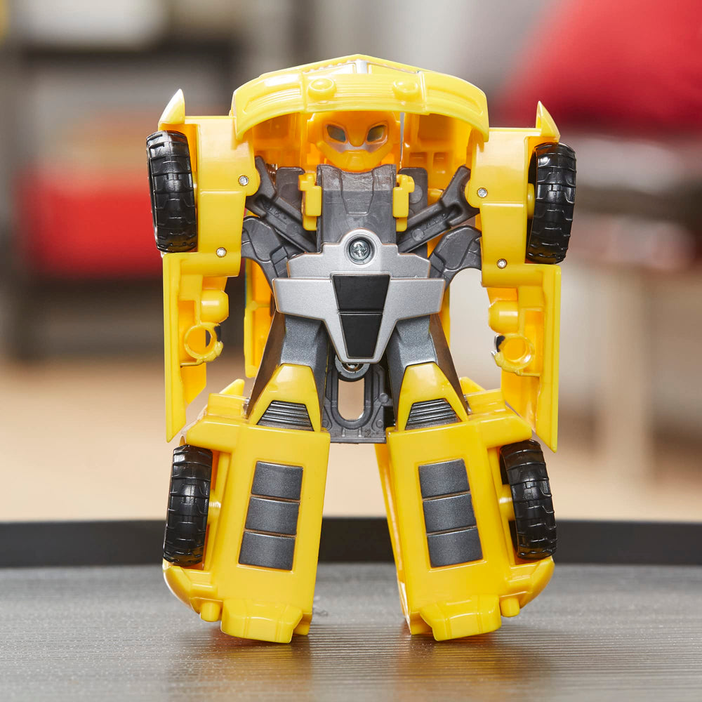 Transformers Rescue Bots Amazon-exclusive packaging featuring Bumblebee collectible