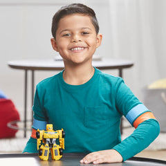 Transformers Rescue Bots Bumblebee imaginative play in action and rescue scenarios