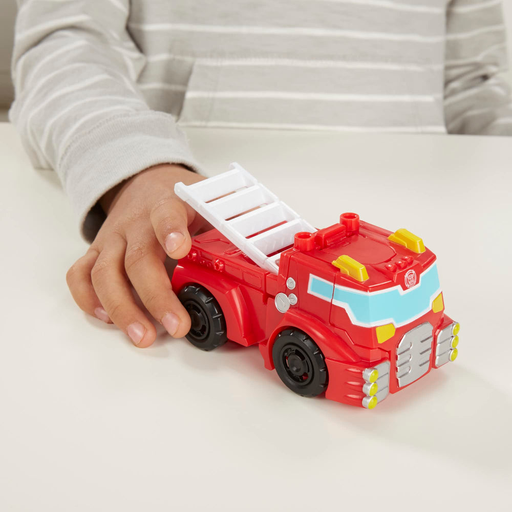 Transformers Rescue Bots Chase police-car mode for fast pursuit play.