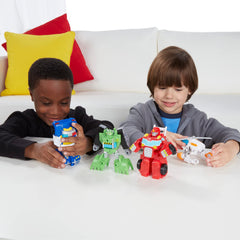Transformers Rescue Bots Griffin Rock Team bundle supports cooperative play.