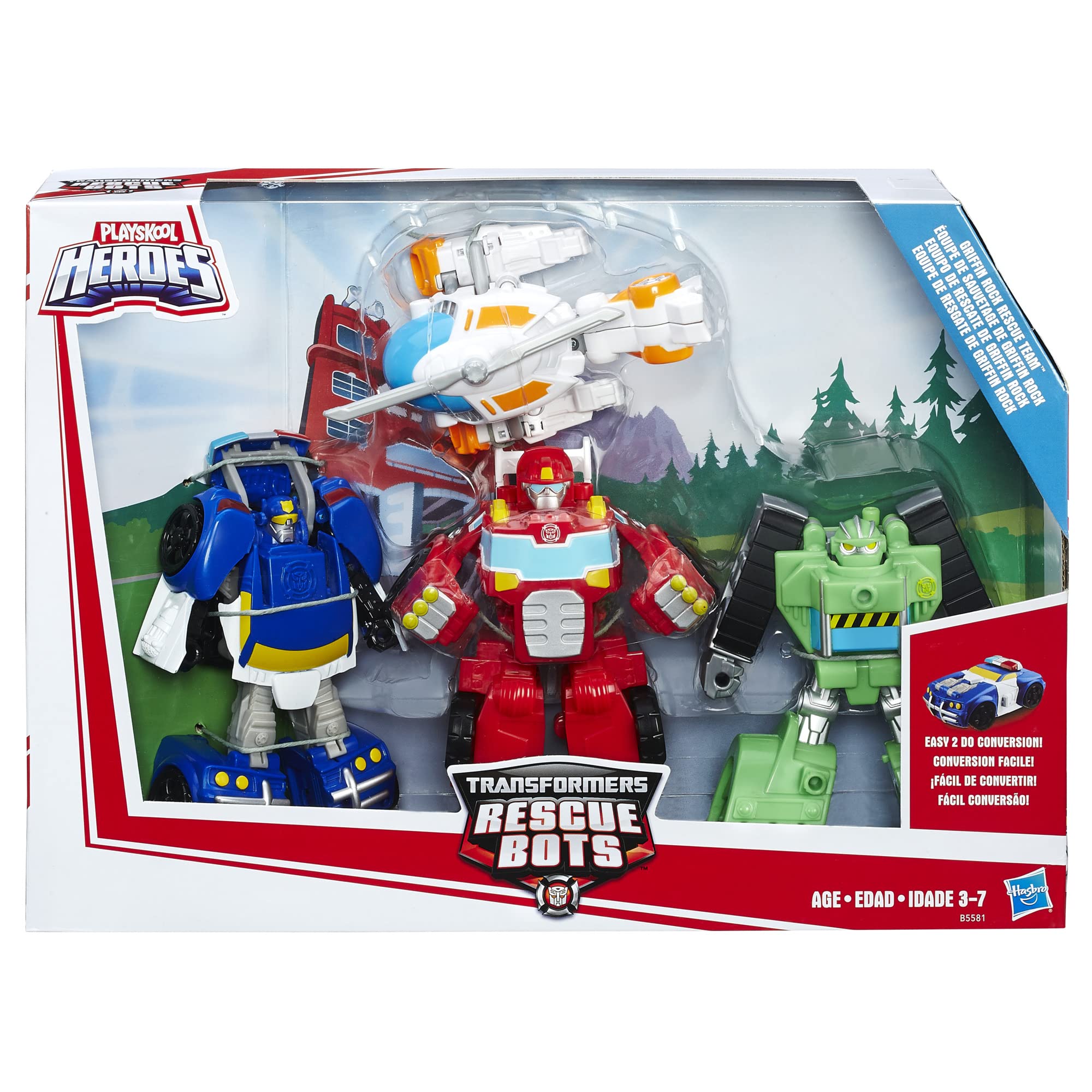 Transformers Rescue Bots Heatwave fire-truck mode for bold pretend rescues.
