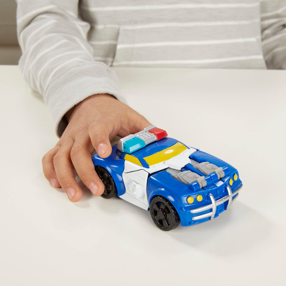 Transformers Rescue Bots robot mode preserves character details for kids.