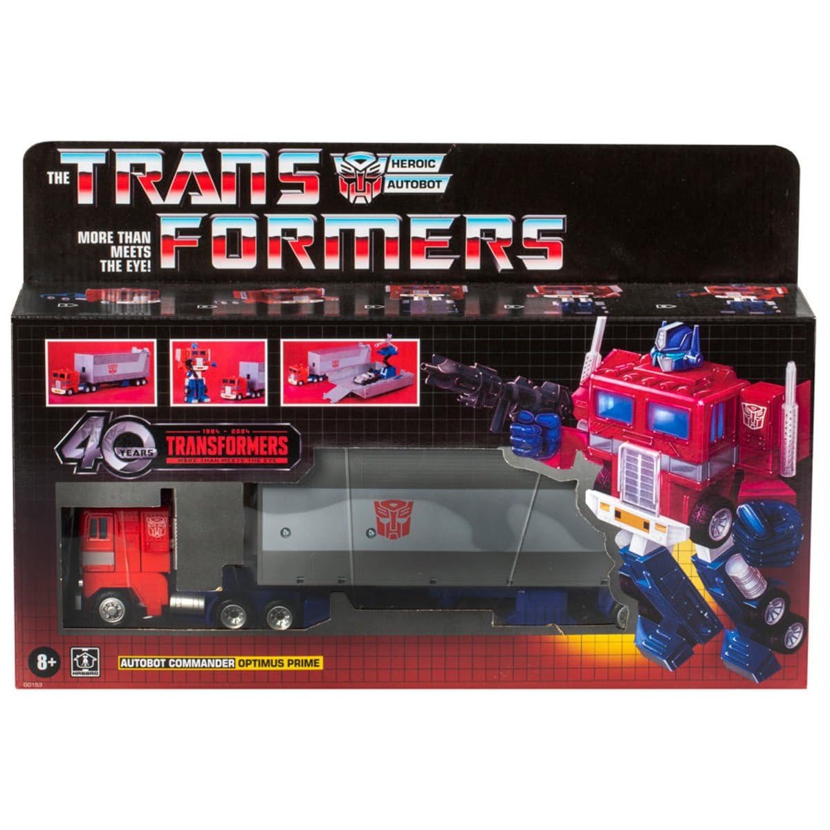 Transformers Retro G1 Optimus Prime in truck mode for dynamic vehicle play