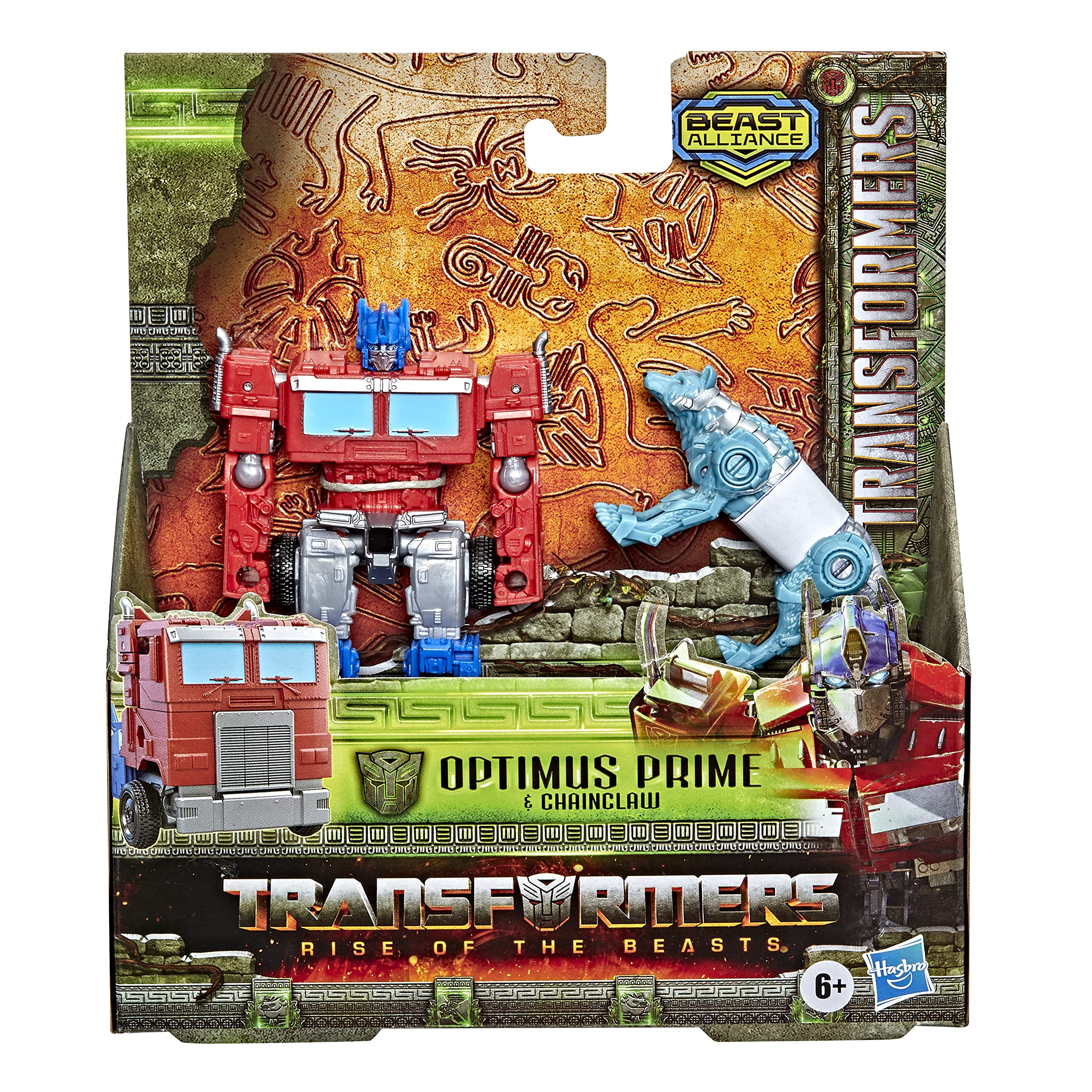 Transformers Rise of the Beasts Optimus Prime truck mode for sturdy vehicle play