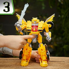 Transformers Beast-Mode Bumblebee battle-ready poseability for fans.