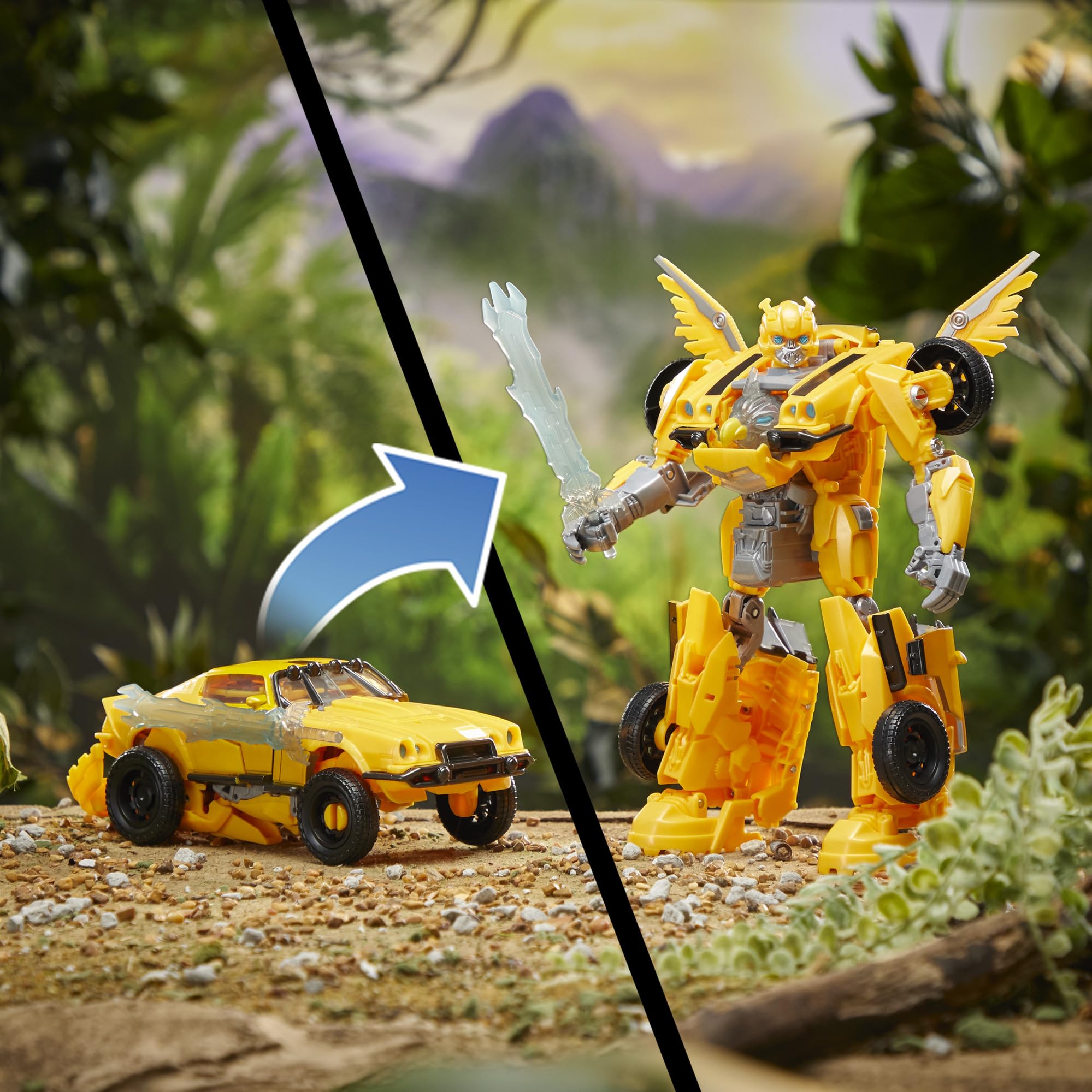 Transformers Beast-Mode Bumblebee hawk mode for soaring fantasy battles.
