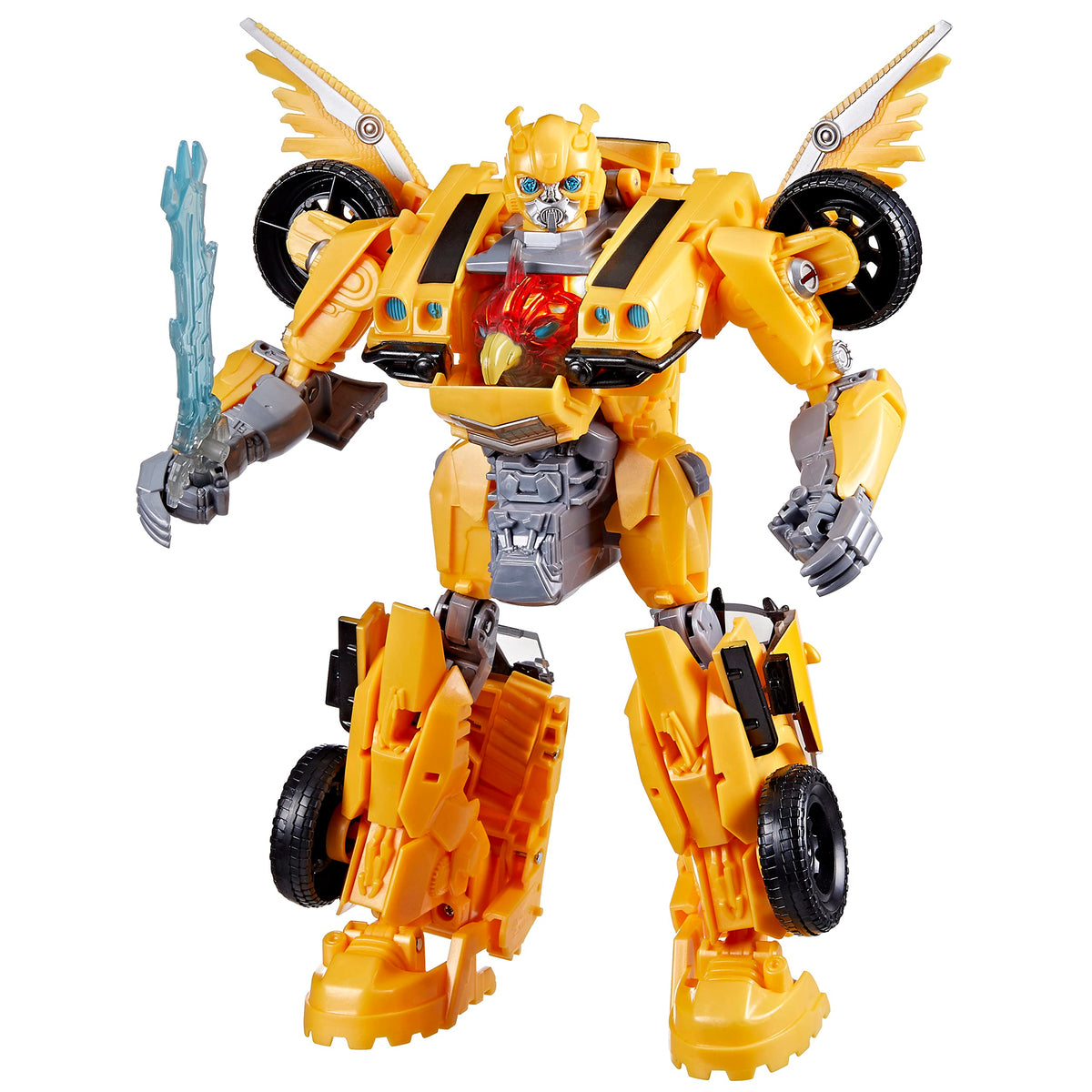 Transformers Beast-Mode Bumblebee robot mode for dynamic action play.