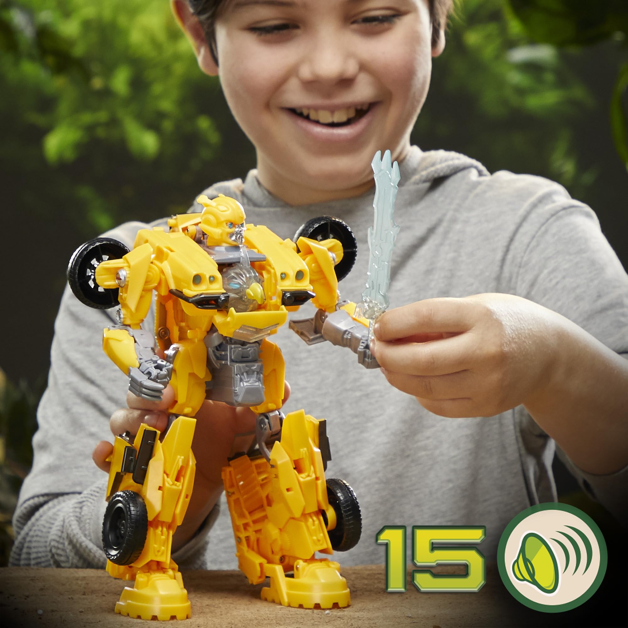Transformers Beast-Mode Bumblebee sword attachment for conquering adventures in all modes.