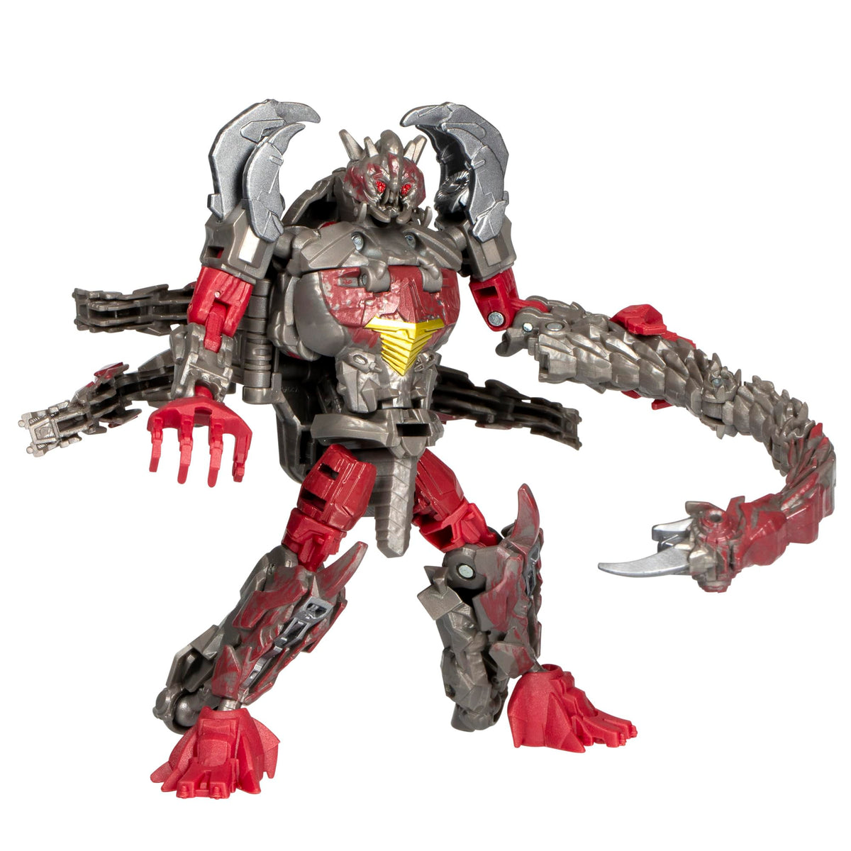 Transformers Rise of the Beasts Double Punch figure front view for dynamic poses.