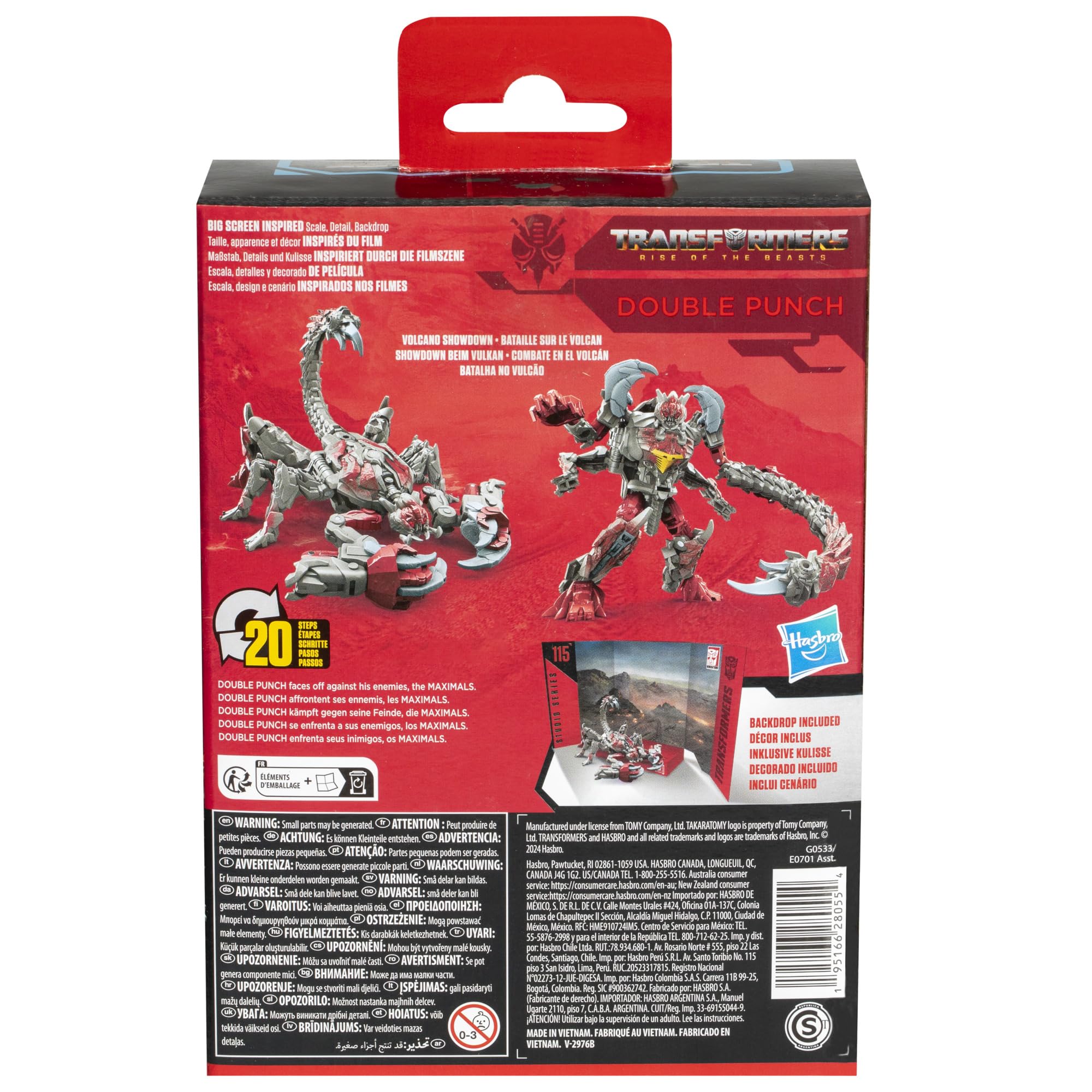 Transformers Rise of the Beasts Double Punch Volcano Showdown backdrop for diorama displays.