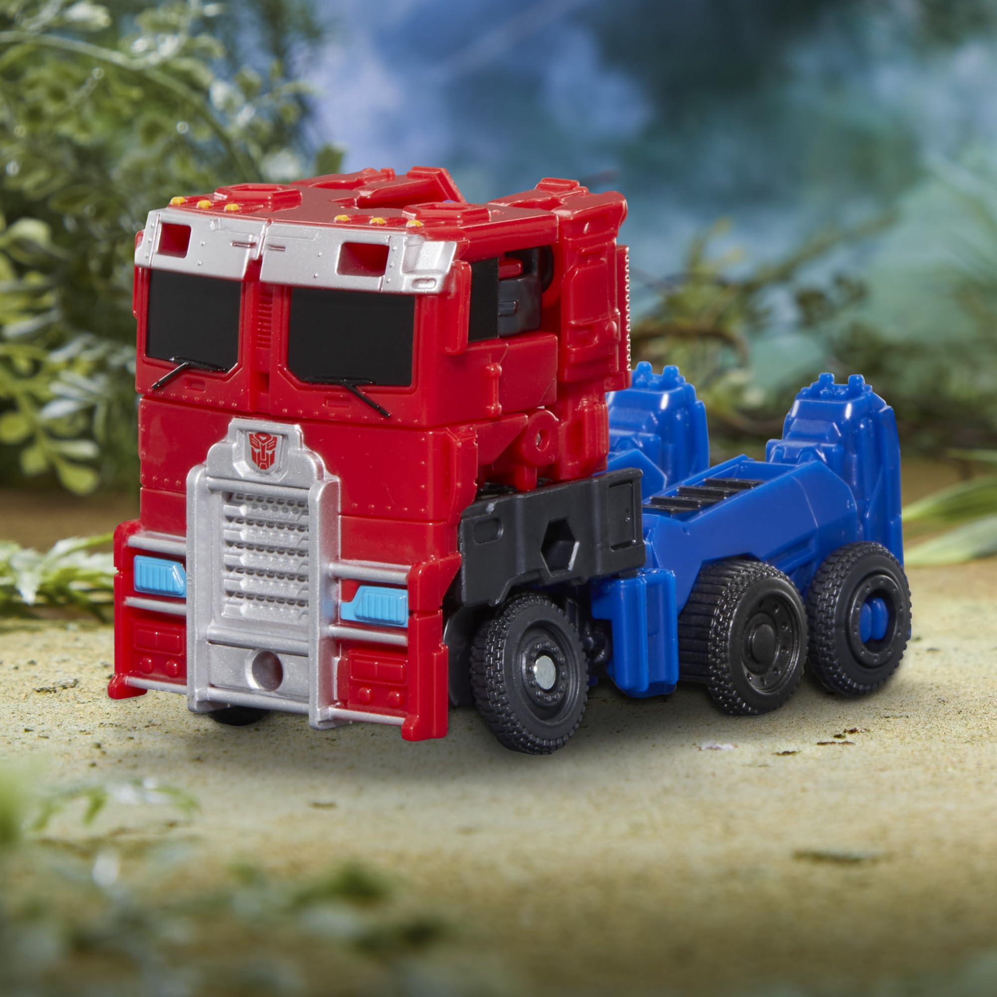 Transformers Optimus Prime Battle Changer figure stands ready for action