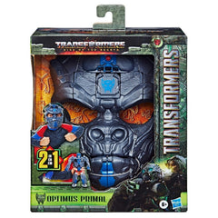 Transformers Optimus Primal 2-in-1 mask in robot mode for imaginative play and action.