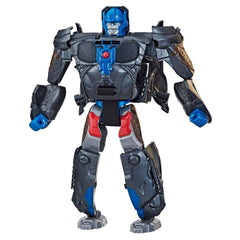 Transformers Optimus Primal conversion feature invites dual-mode play from mask to robot.