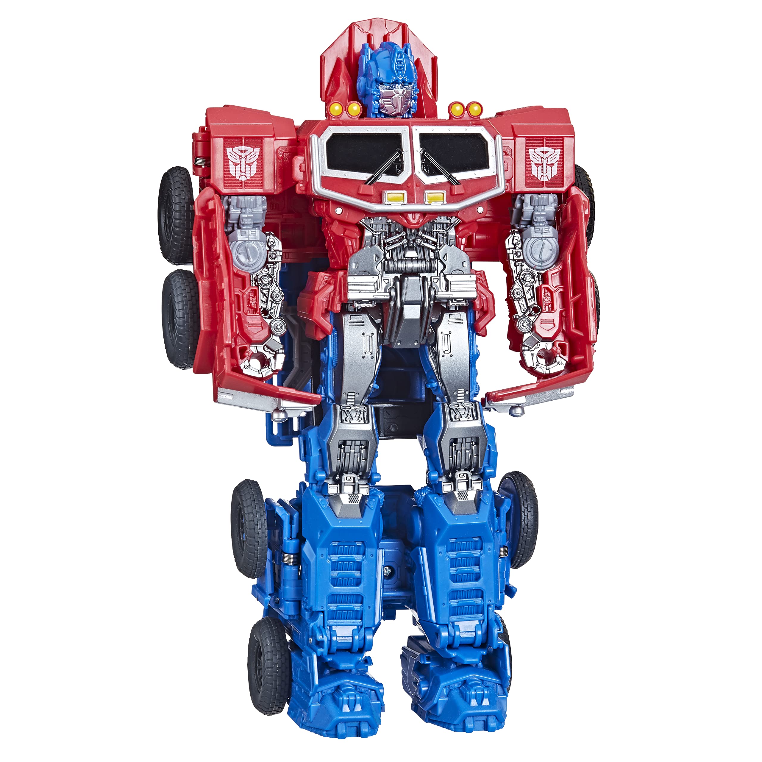 Transformers Rise of the Beasts Optimus Prime Smash Changer ready for fast conversions.