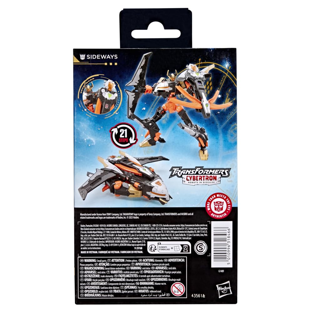 Deluxe Transformers Sideways figure, ideal for collectible display and storytelling.