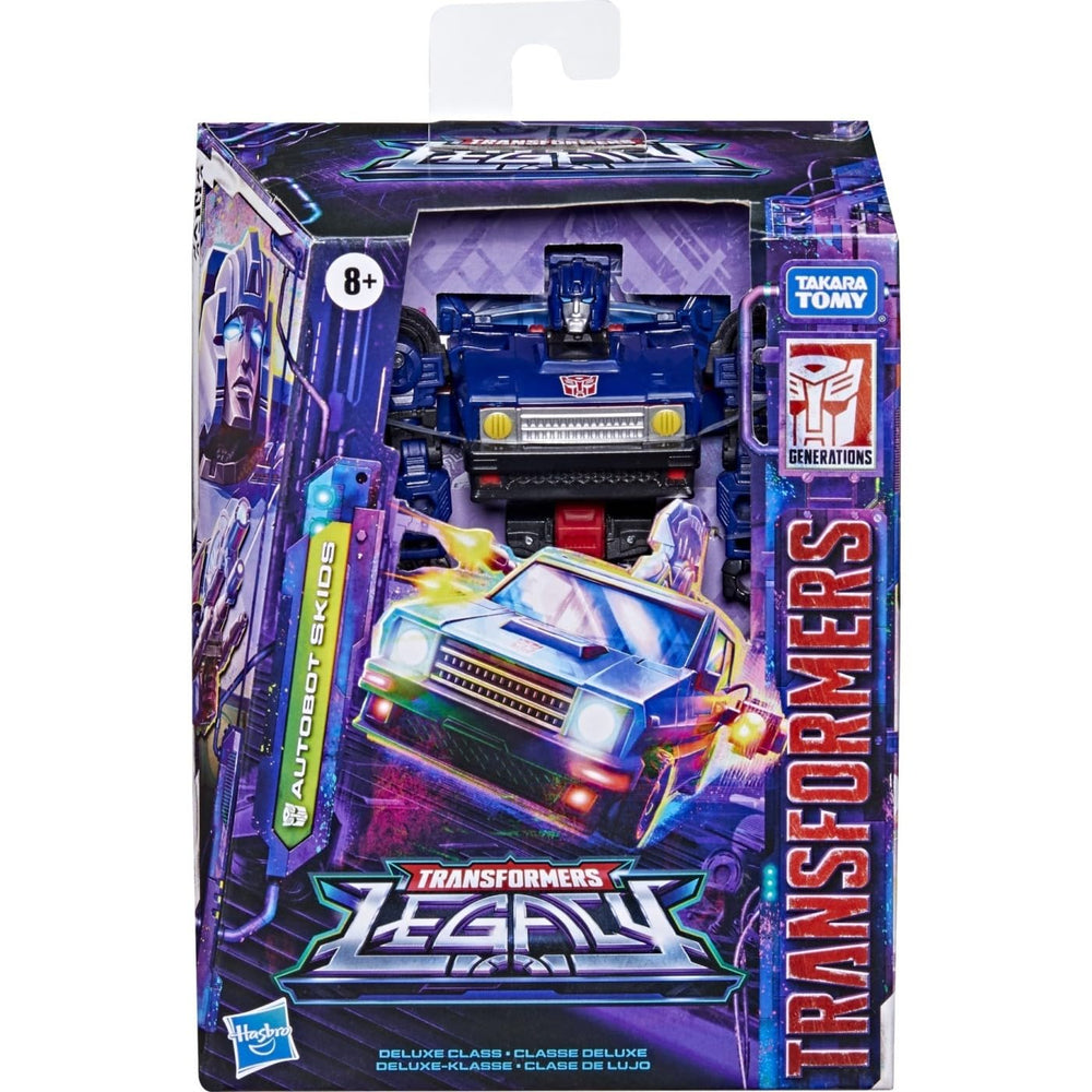Transformers Generations Legacy Skids with Energon axe blades for dynamic battles.