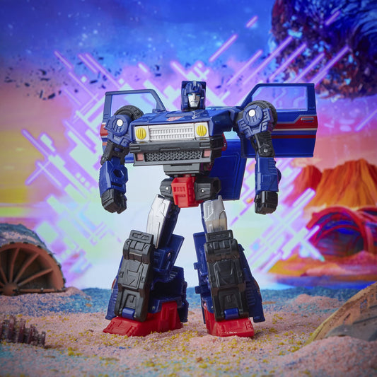 Transformers Generations Legacy Skids in turbo car mode for fast-action play.