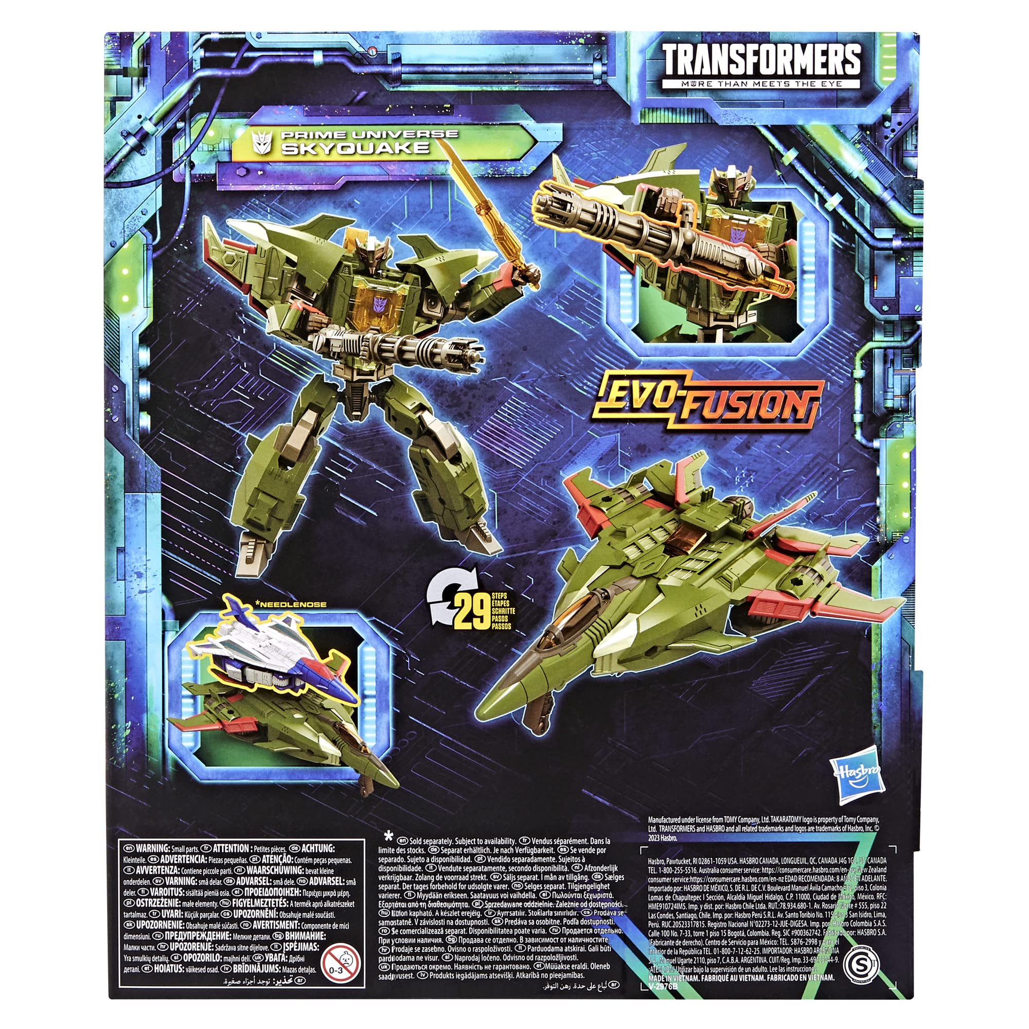 Skyquake blaster accessory extended for authentic weapon-style play.