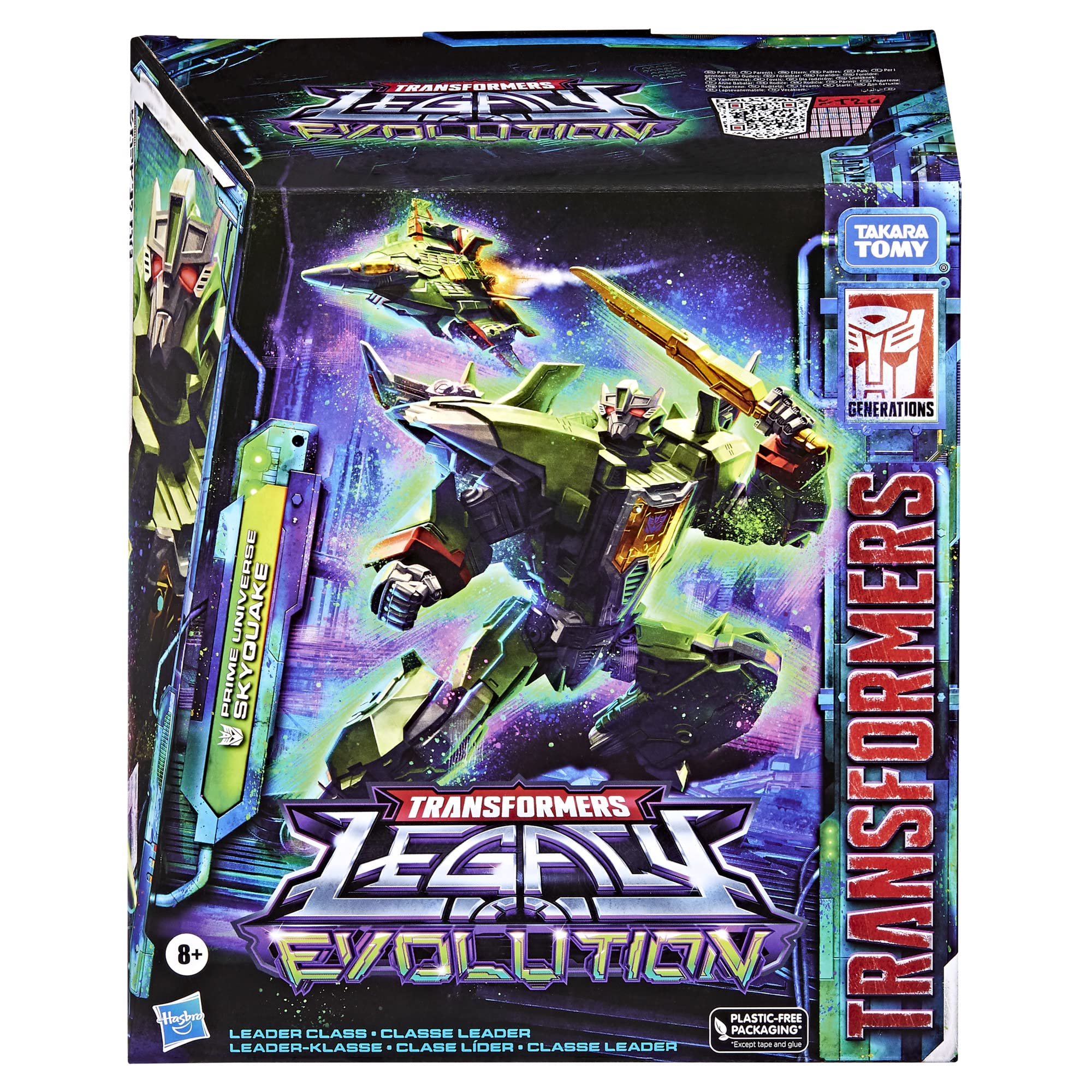 Transformers Skyquake in jet mode for imaginative battles and dynamic display.