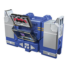 Transformers Soundwave in cassette-player mode, compact and nostalgic.