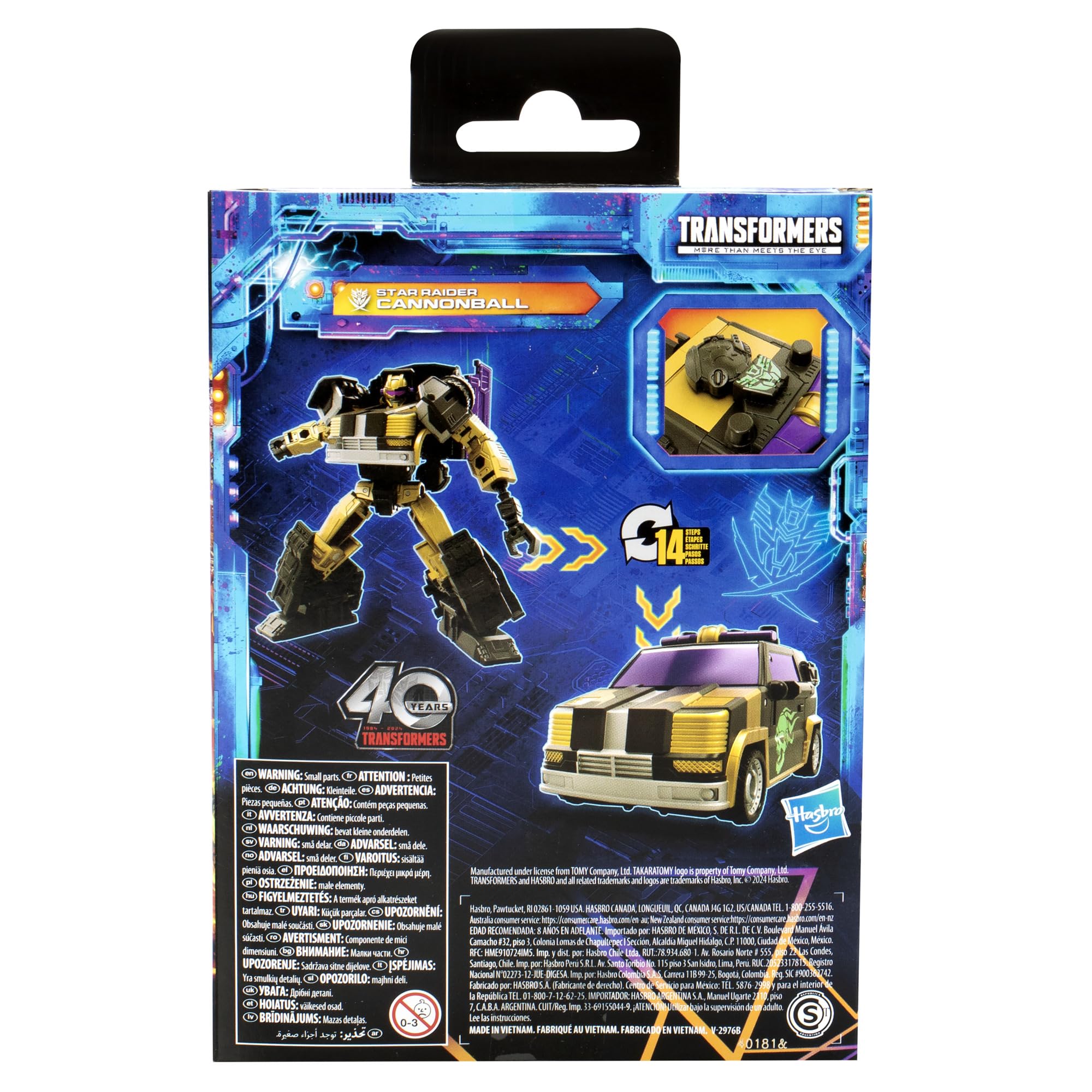 Transformers Star Raider Cannonball hammer accessory adds impact for display.