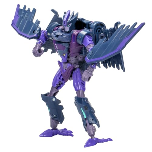 Transformers Star Raider Filch bird mode with wing attachments for bold display.