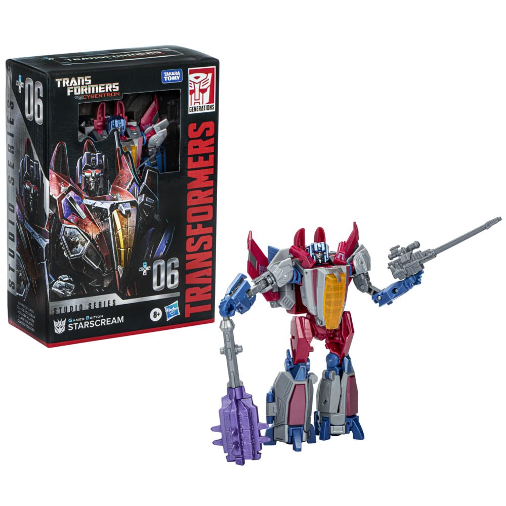 Transformers Starscream robot mode with detailed sculpt for display and collection