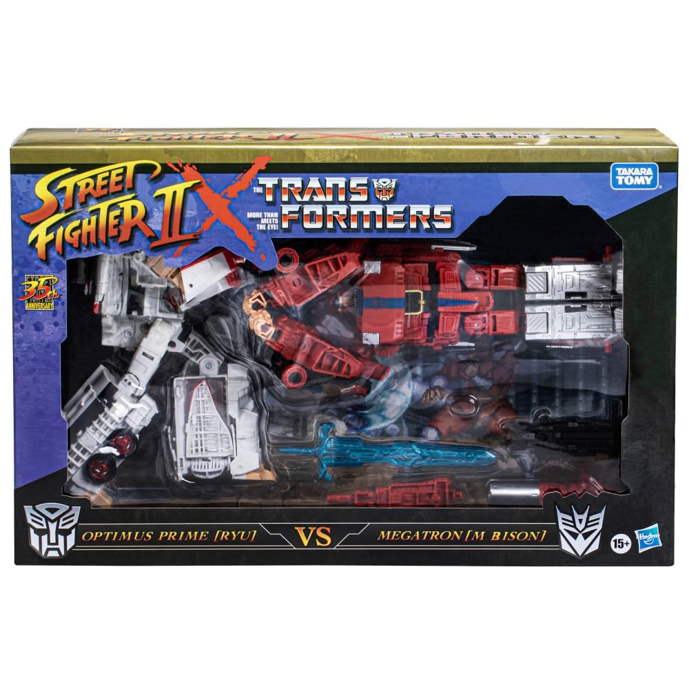 Transformers Street Fighter II Ryu robot mode, display-ready collectible
