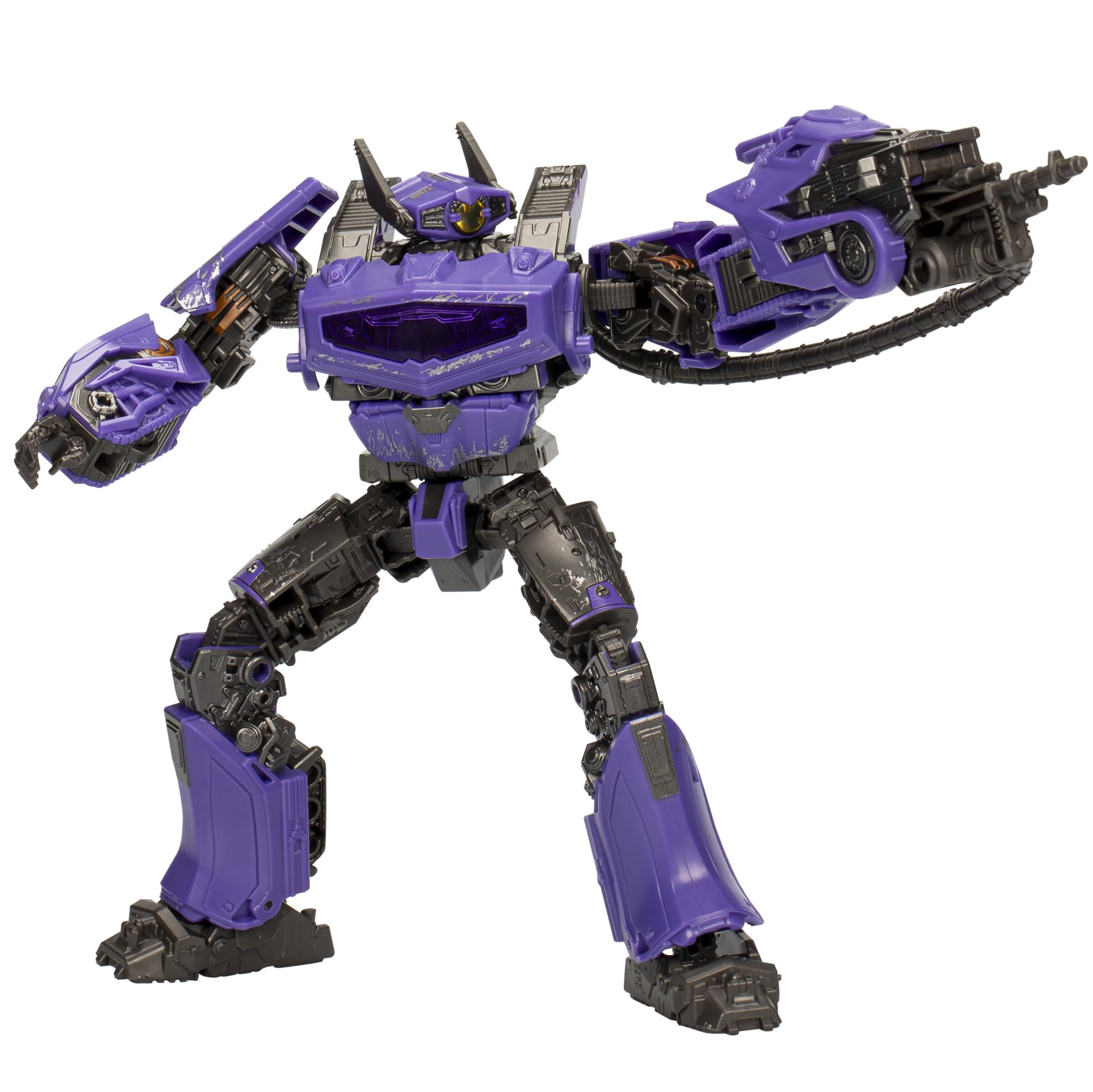 Transformers Studio Series 110 Shockwave in robot mode for dynamic poses