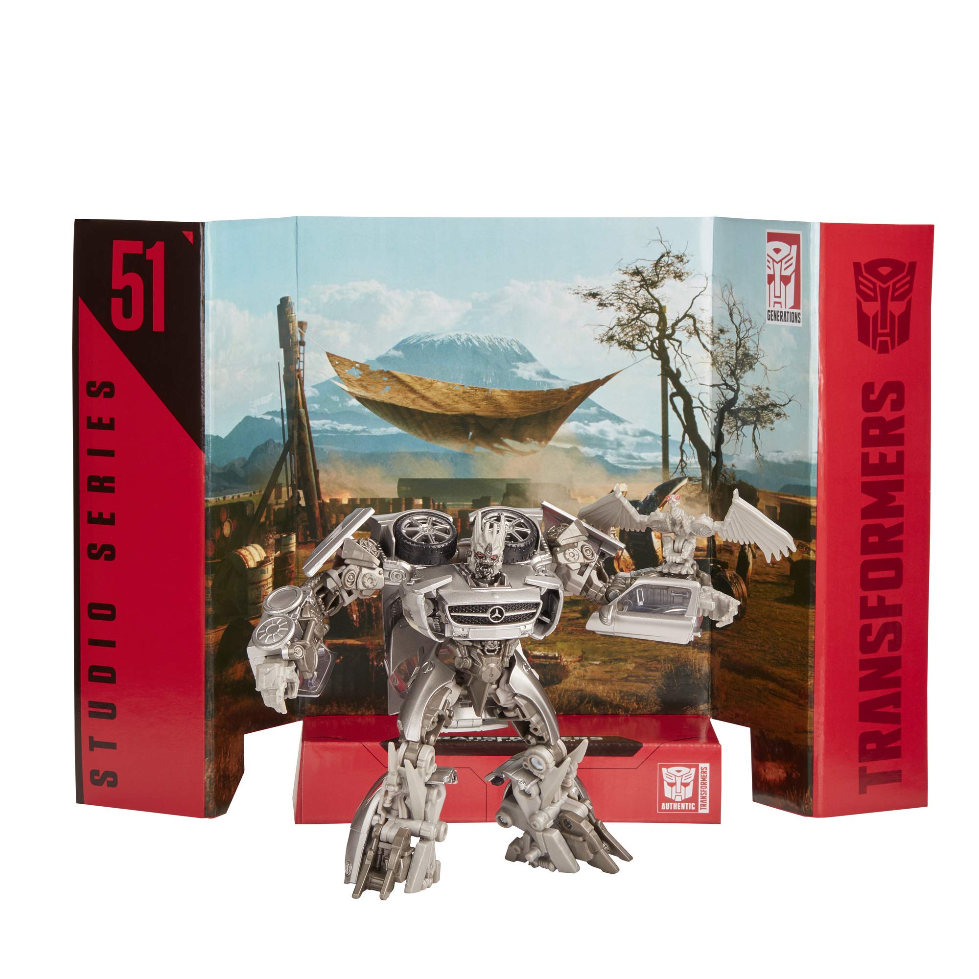 Removable Serengeti Hideout backdrop for dramatic scene display