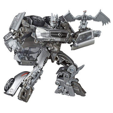 Soundwave in car mode at 4.5 inch scale for compact shelf display