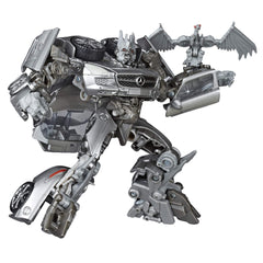 Soundwave in car mode at 4.5 inch scale for compact shelf display