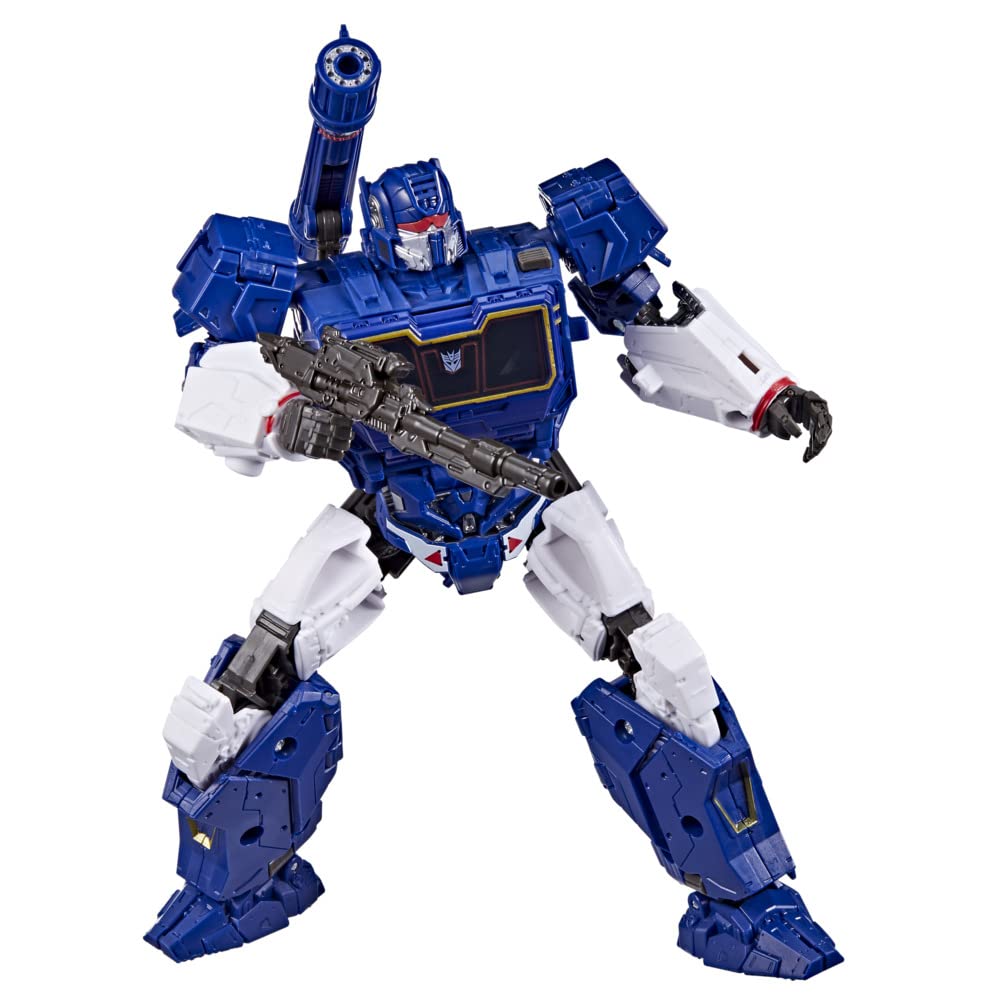 Transformers Soundwave robot mode figure with detailed articulation for dynamic posing.