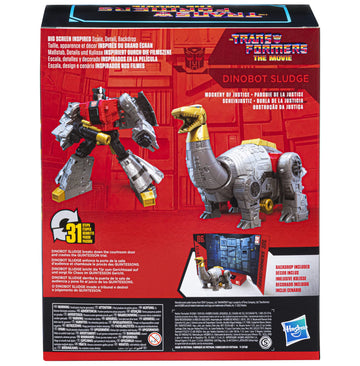 Transformers Studio Series 86-15 Dinobot Sludge packaging reflects classic movie era