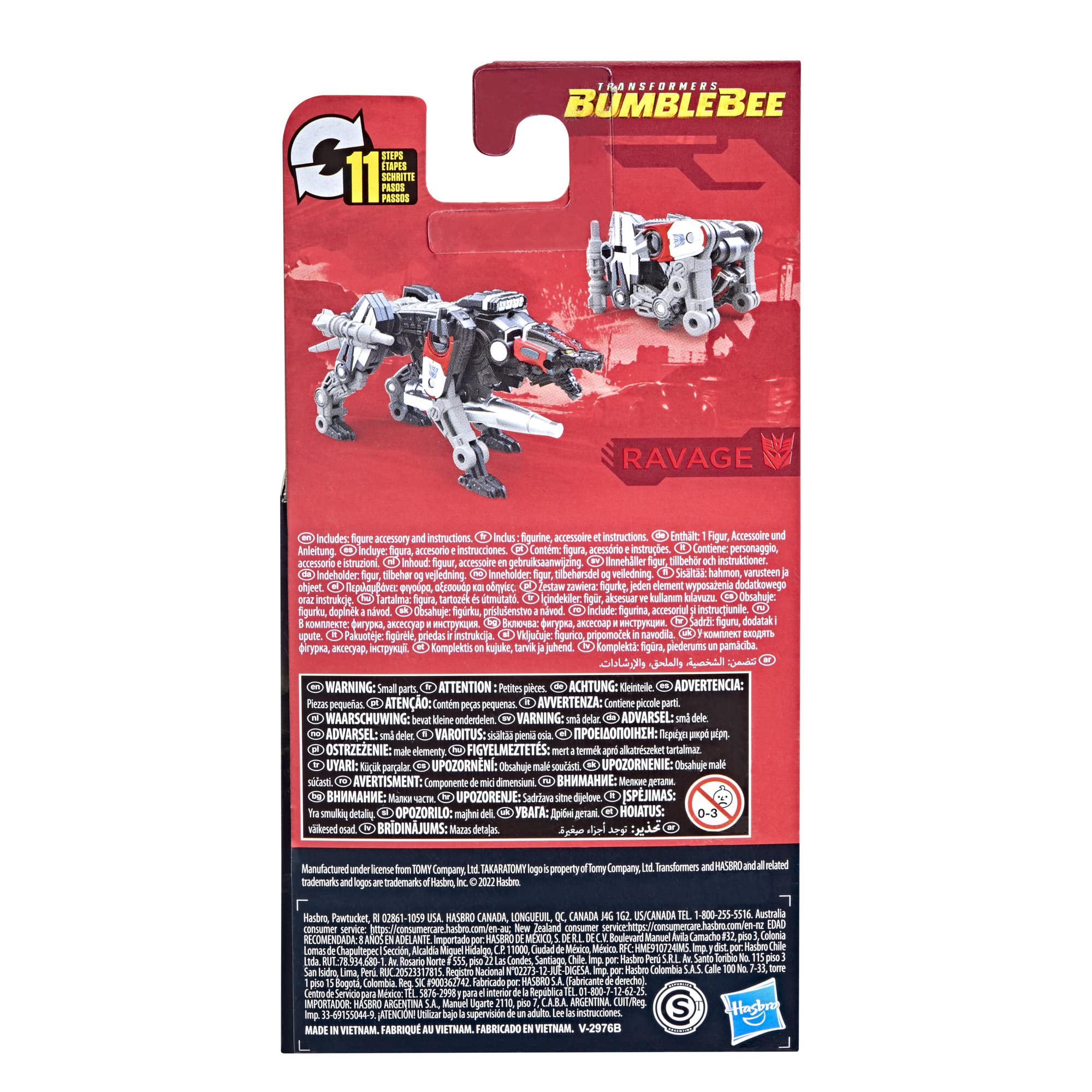 Transformers Studio Series Ravage shown with Soundwave for retro shelf display