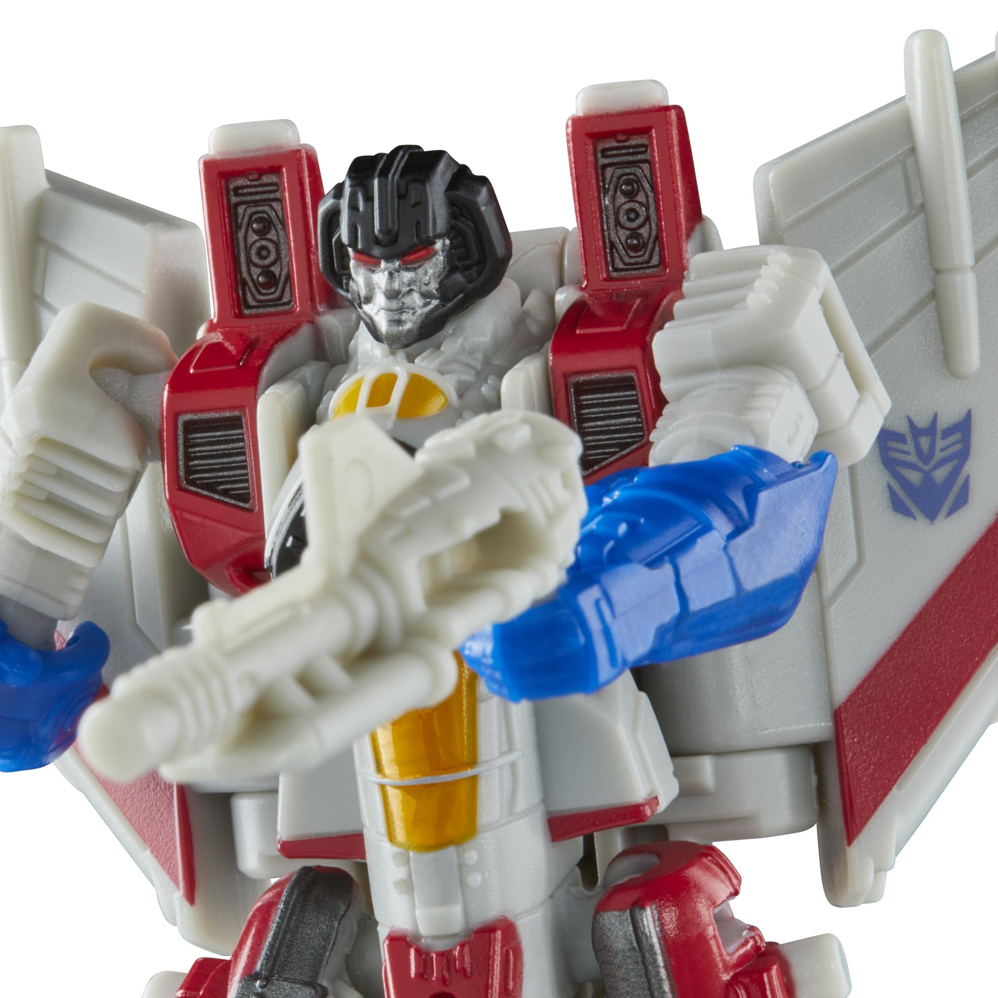 Transformers Starscream blaster accessory attaches in both modes.