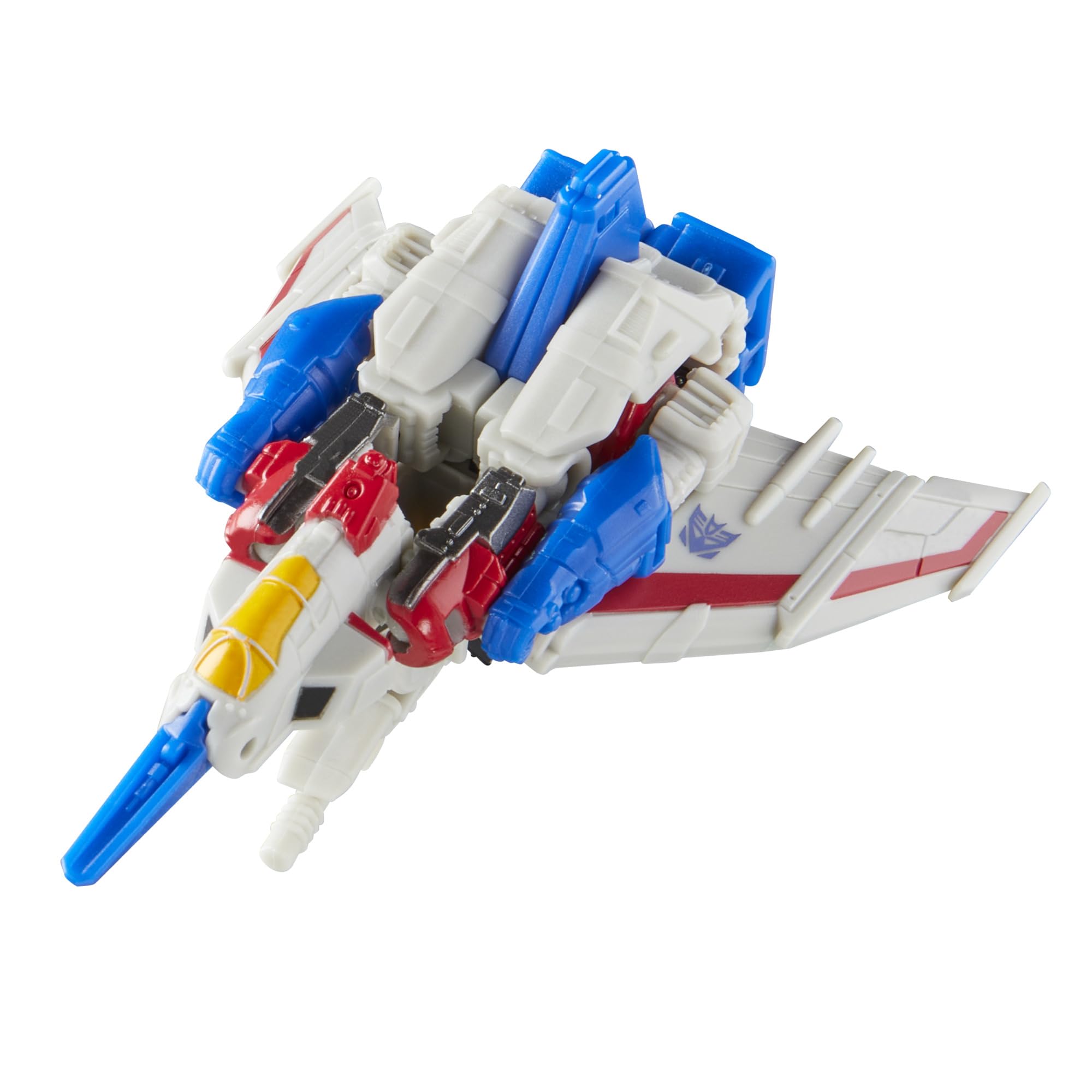 Display-ready pose for Starscream Studio Series on your shelf.