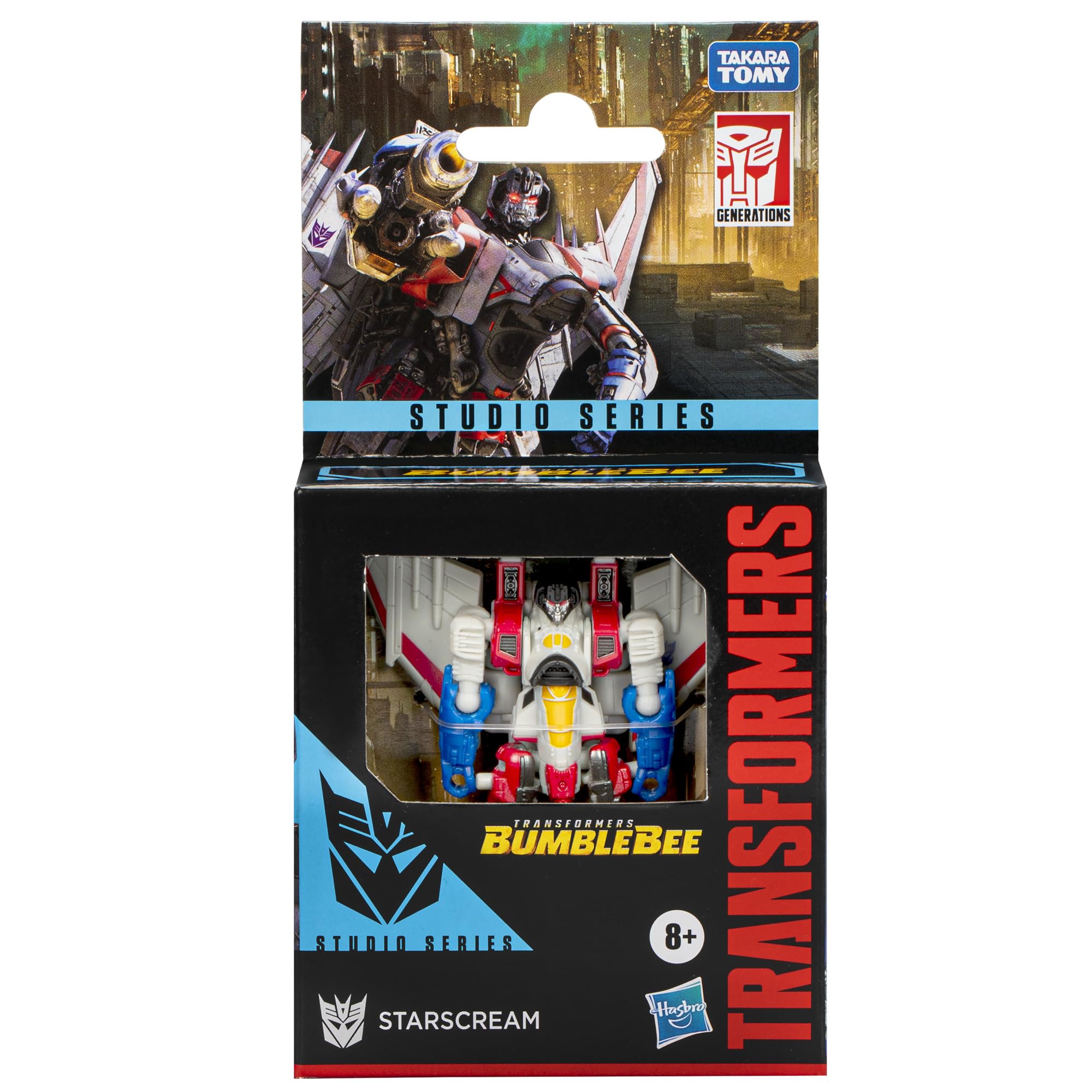 Transformers Starscream Studio Series jet mode, with movie-inspired deco.