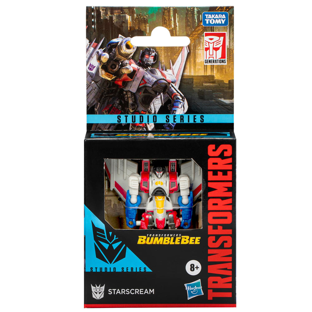 Transformers Starscream Studio Series jet mode, with movie-inspired deco.