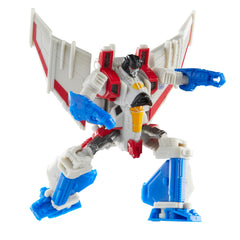 Transformers Starscream Studio Series in robot mode, highly articulated for posing.